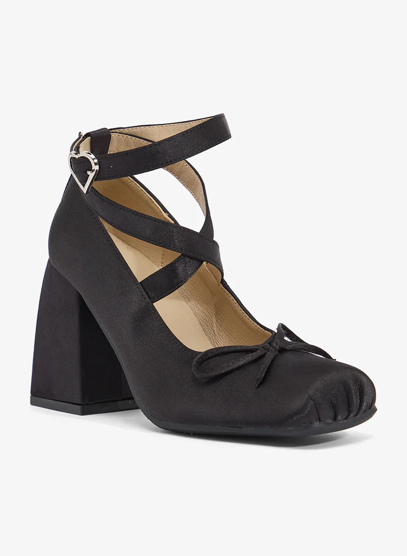 ايلا Ballet High Heel Sandals Wrap Around